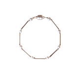 Sterling Silver Bamboo Tubes Fresh Water Pearls Handmade Jewelry | Heartfullnet