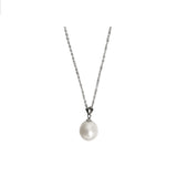 Maggie - Pearl Pendant Sterling Silver Necklace