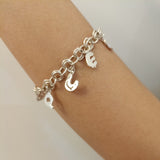 ABC Love - Sterling Silver Charm Bracelet