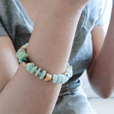 Tigerite Jadeites Roundels Bracelet Handmade Ladies Jewelry | HeartfullNet