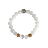 Lavinia - Stretch Labradorite Gypsum Gemstone Bracelet