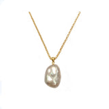 Perly - Baroque Pearl Gold Necklace