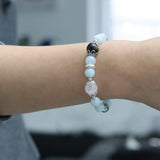 Multi-Gemstone Bracelet Stretch Handcrafted Jewelry | HeartfullNet