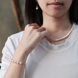 Sterling Silver Freshwater Pearl Bracelet Handcrafted Jewelry | HeartfullNet