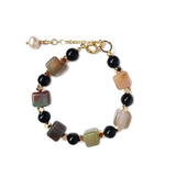 Yanyuan Agate Black Agate Mixed Bracelet Handmade Jewelry | HeartfullNet